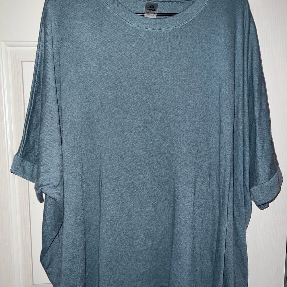 BLUE OVERSIZED COMFY SHIRT
